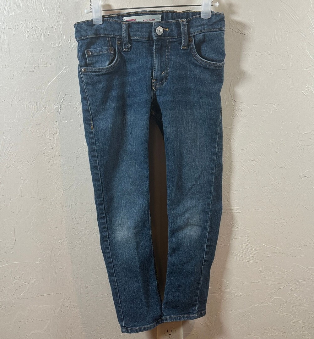 Levi's 511 Slim Jeans Size 8 Blue Denim Boys Slim Fit